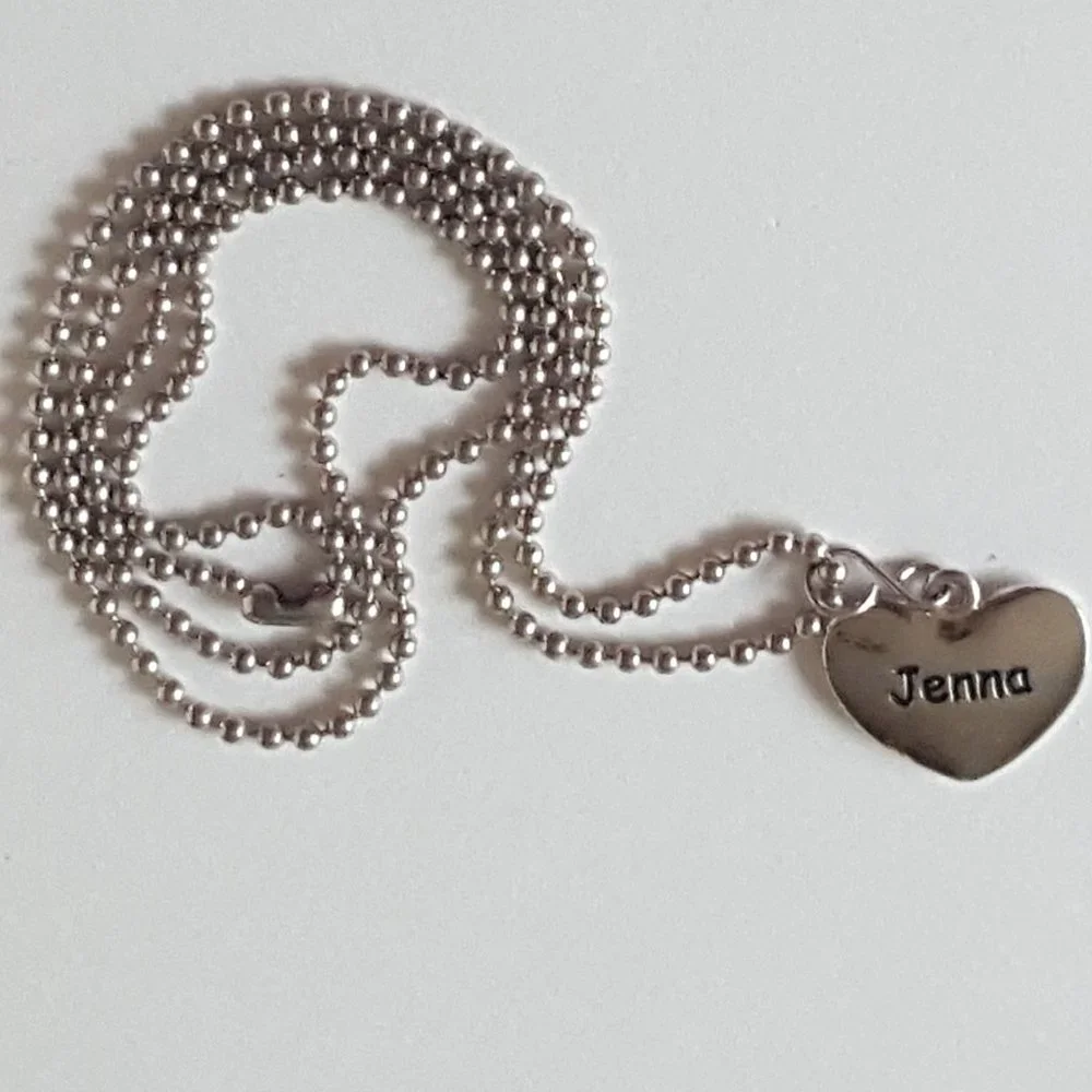Personalized Heart Necklace 